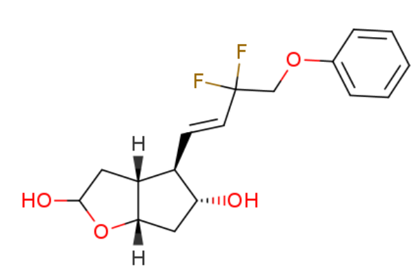 (3aR,4R,5R,6aS)-4-((E)-3,3-difluoro-4-phenoxybut-1-en-1-yl)hexahydro-2H-cyclopenta[b]furan-2,5-diol