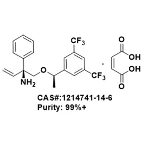 (S)-1-((R)-1-(3,5-Bis(trifluoromethyl)phenyl)ethoxy)-2-phenylbut-3-en-2-amine fumarate